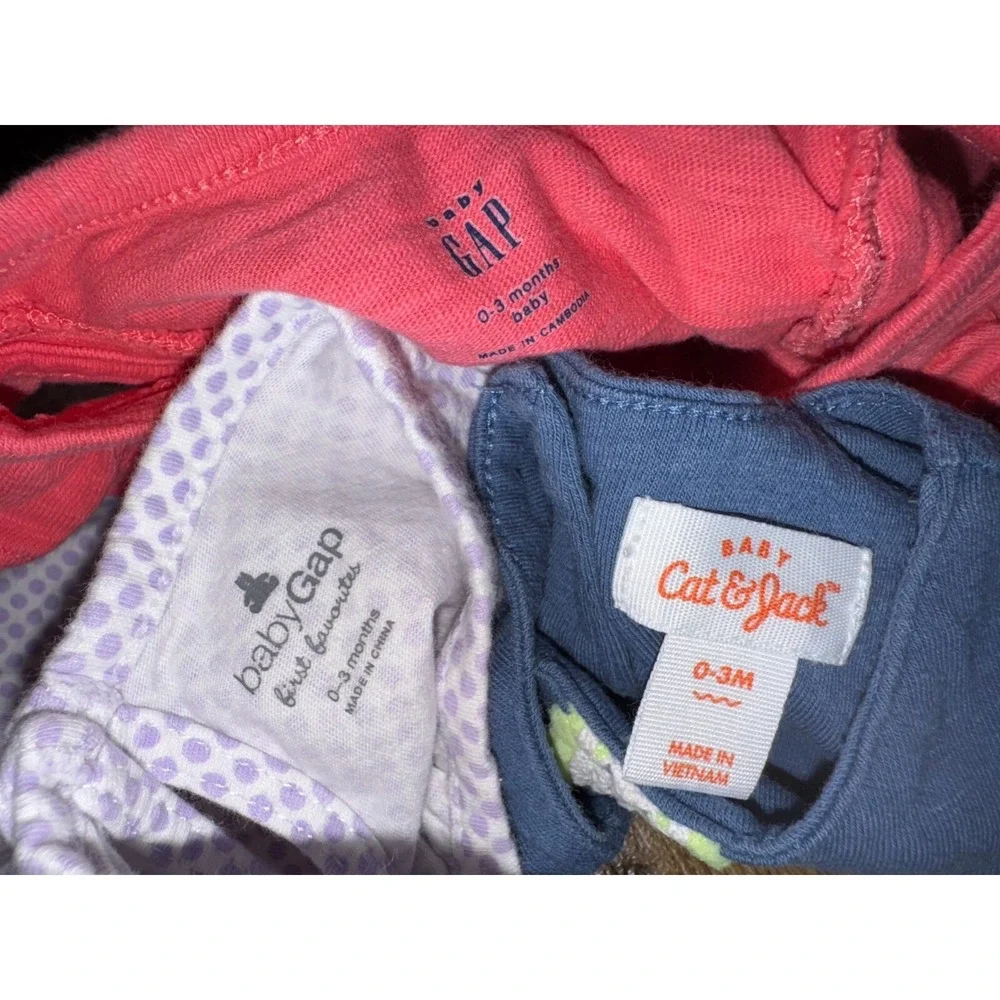 Gap Baby Girl 0/3 Month Clothes Lot Rompers Shorts 1 Piece Outfits Summer Bundle